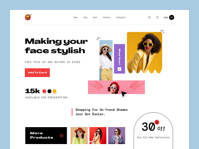 E-commerce Fashion Product  Website design