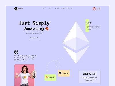 Crypto Currency Website design binance bitcoin blockchain branding clean creative crypto cryptocurrency design exchange investment landing page ui wallet web website