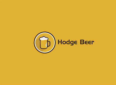 Hodge Beer Logo Design branding flat graphic design logo minimal modern