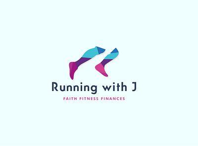 Running With J Logo Design branding graphic design logo