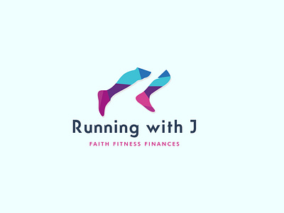 Running With J Logo Design