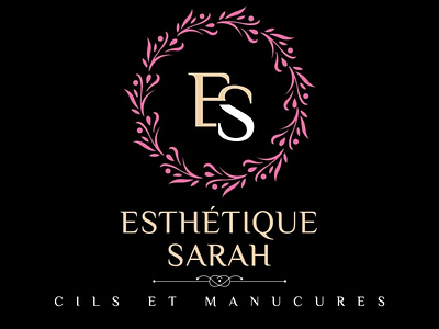 Esthetique Sarah Brand Logo branding graphic design logo