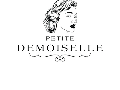 PETITE DEMOISELLE LOGO branding graphic design logo