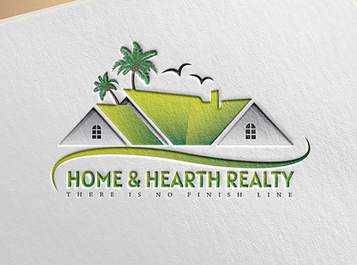 Home & Hearth Reality Logo Design branding graphic design logo