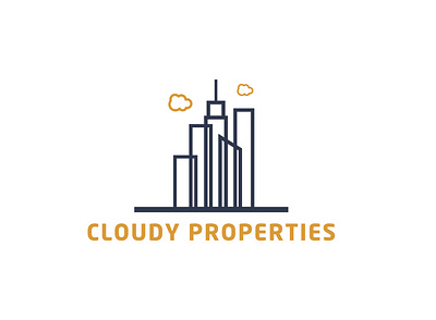 Cloudy Properties Logo Design branding graphic design logo