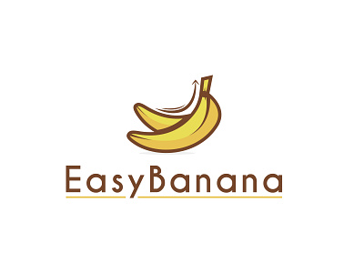 Easy Banana Logo Design 3d animation brand brandidentity branding creative design flat graphic design illustration logo logomaker motion graphics typography ui vector