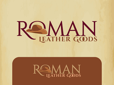 Roman Leather Goods design logo
