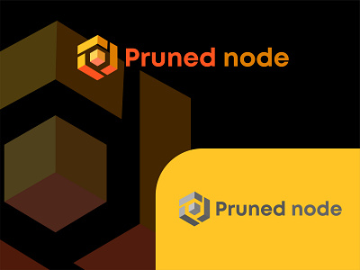 Pruned node abstract design icon logo