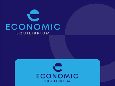 Economic design icon logo