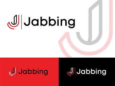 Jabbing abstract design graphic design icon logo
