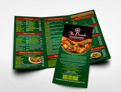 Trifold Menu Design brochure design menu trifold