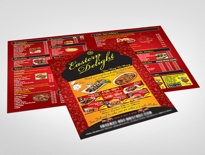 Bifold Menu bifold branding brochure design graphic design menu