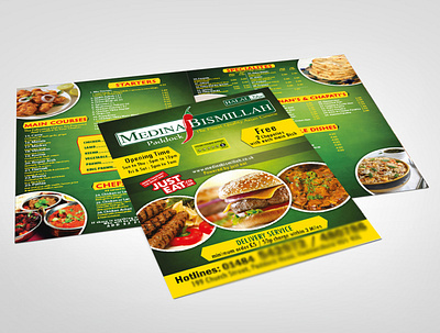 Bifold Menu branding brochure design graphic design