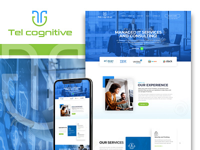 Tel Cognitive design graphic design landing page ui website