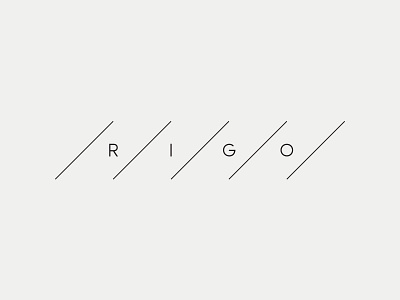Rigo clean elegant lines logo minimal rigo simple typography wine winery