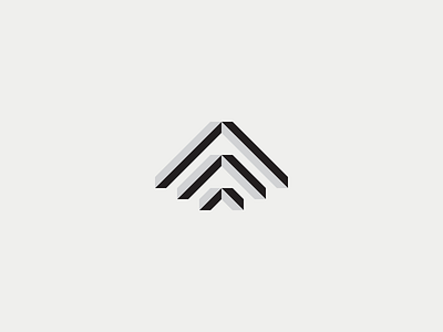 A Symbol a abstract black elegant geometryc minimal pine symbol triangle