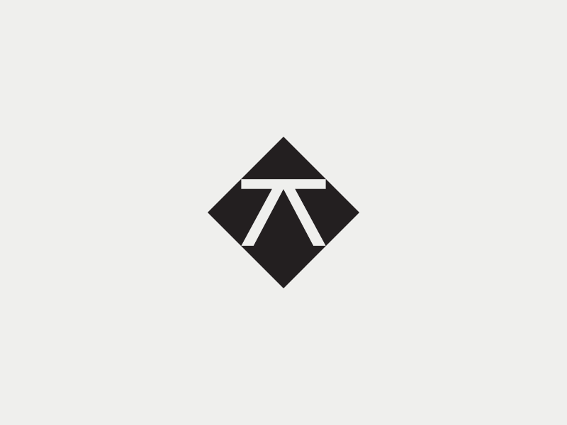 Athana a abstract black elegant furniture geometric minimal pine symbol triangle