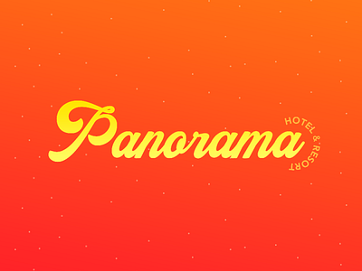 Panorama Hotel and Resort Logo Design Concept