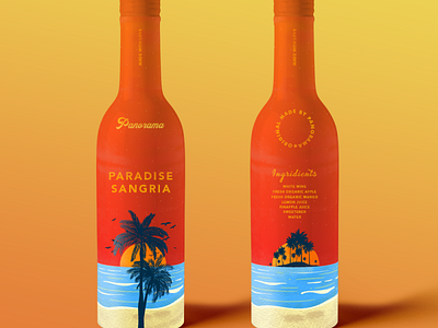 Panorama Hotel and Resort Bottle Design Concept brand design brand identity branding design graphic design packaging packaging mockup visual design