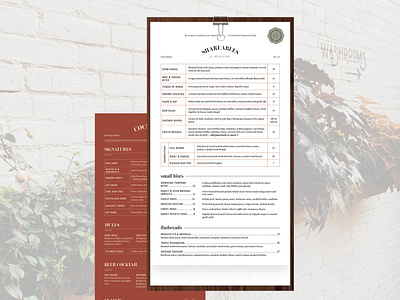 Tin Fiddler Menu Design graphic design layout design menu design restaurant menu