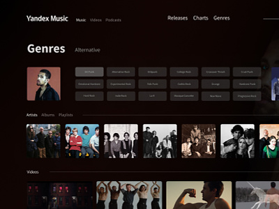 Yandex Music app deezer figma music redesign spotify streaming tidal ui yandex youtube music