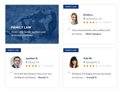 Top Lawyers Widget team testimonials web webdesign