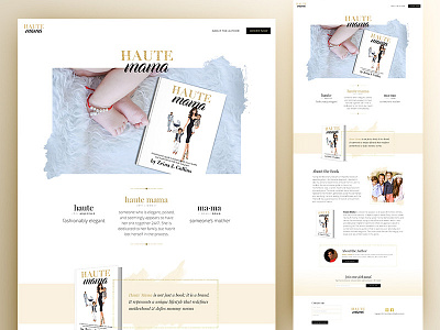 Landing Page Design book landing page web design website