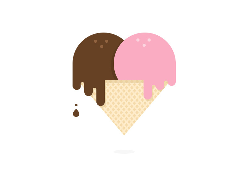 Ice Cream for Valentine's heart valentines sweet ice cream