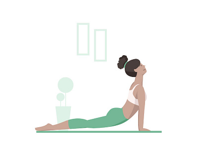 Illustration fitness lifestyle yoga yogi