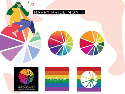 Logo Guide | ArtPower Pride Month branding illustrator logo vector