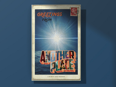 Print Poster | Another Place Film Merchandise adobe illustrator graphic design illustrator photoshop postcard poster poster art retro typogaphy vintage