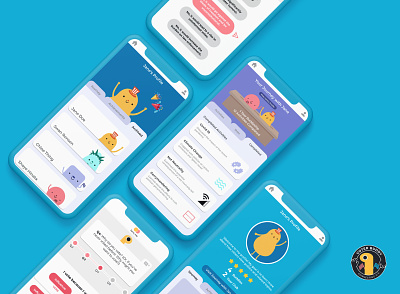 UI Screens Preview 2 | Voter Buddy App adobe illustrator app app design character chat app figma mascot design messenger app ui ux vectorart voting wireframing