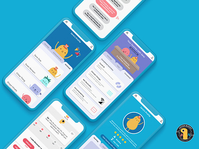 UI Screens Preview 2 | Voter Buddy App adobe illustrator app app design character chat app figma mascot design messenger app ui ux vectorart voting wireframing