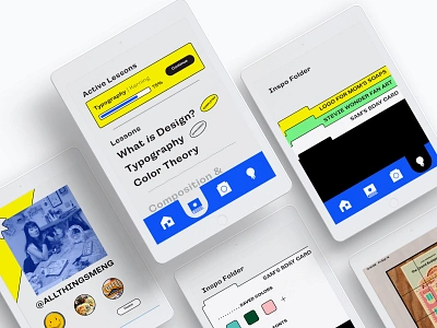 Adobe XD Showcase | EyeDesign Prototype adobe xd adobexd classroom design edgy font illustrator ipad mockup prototyping student project students teaching wireframing