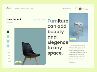 Furniture Ecommerce design ecommerce figma ui uidesign uiux uxdesign webdesign