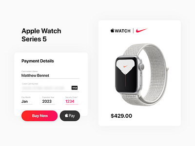 Apple Watch Nike Checkout Page