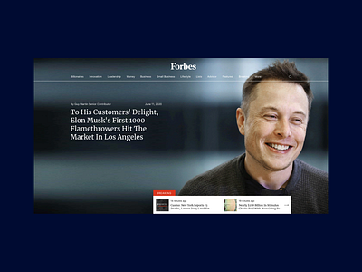 Site redesign for the forbes 2021 articles cover forbes homepage minimalism minimalistic news news design news feed news portal news site portal portal design redesign ui uidesign web webdesign website design
