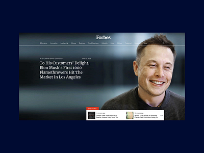 Site redesign for the forbes