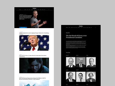 Site redesign for the forbes