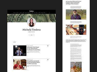 Site redesign for the Forbes 2021 design forbes minimalism minimalist news news design news portal news website newsfeed newspaper portal portal design portal news portals web web news web portal webdesign website design