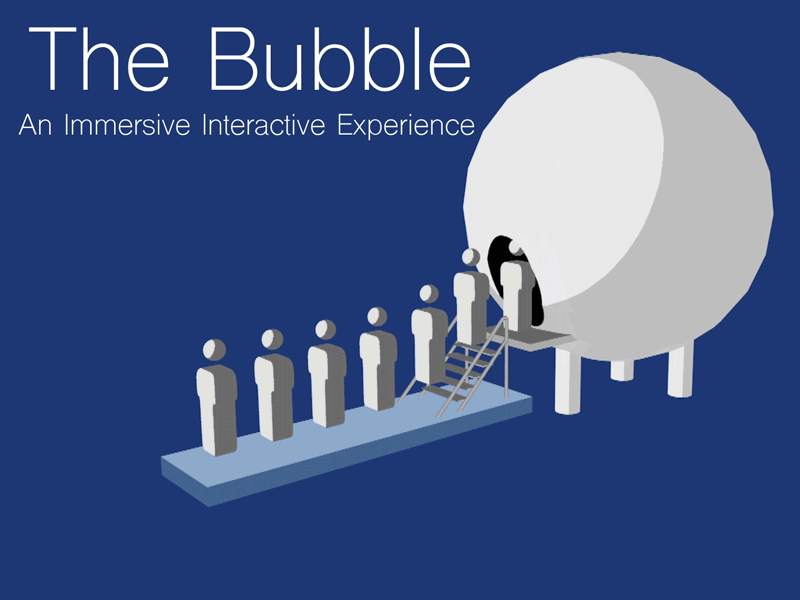 The Bubble 2d 3d bubble c4d concept interactive design stress relief workshop