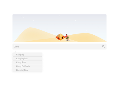 Daily UI Challenge Day 22: Search california camp camping daily 100 challenge daily ui dailyui day22 design figma search search bar search engine search results ui