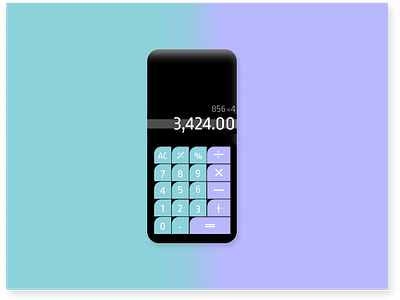 Daily UI Challenge Day 4: Calculator