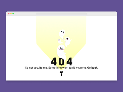 Daily UI Challenge Day 8: 404 404 daily 100 challenge daily ui dailyui day8 design error page figma ghost spooky ui
