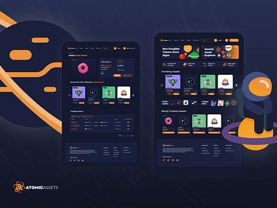 Atomic Assets | Digital Asset Marketplace 2020 atomic blockchain crypto cryptocurrency space ui wax