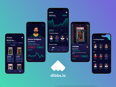 Dibbs | Fractional Sports Card Trading Market app best blockchain blockchain cryptocurrency cards dope finance fintech mobile mobile app sports wallet