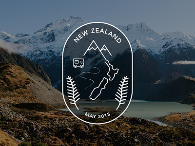 New Zealand Road Trip Badge