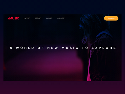 Anonimusics anonymous mockup music talent web design