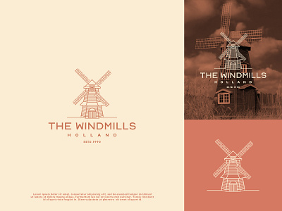 Logo The Windmills branding design graphic design illustration logo vector