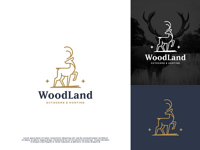 WoodLand Logo branding design graphic design illustration logo vector